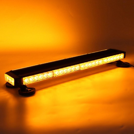 12V 54 LED 26.6inch Strobe Flashing Lights Bar Warning Emergency Lamp Magnetic