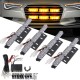 LED Car Grille Strobe Light Mini Police Emergency Warning Signal Flash Lamp 18W 12V Amber 4PCS LED Car Grille Strobe Light Mini Police Emergency Warning Signal Flash Lamp 18W 12V Amber 4PCS