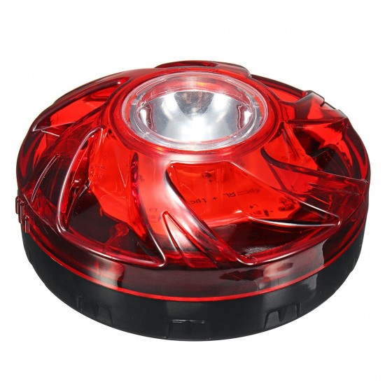 LED Emergency Light With Magnetic Bottom Red & White Color 6 Lighting Modes
