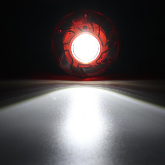 LED Emergency Light With Magnetic Bottom Red & White Color 6 Lighting Modes LED Emergency Light With Magnetic Bottom Red & White Color 6 Lighting Modes
