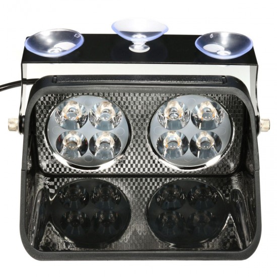 LED Windshield Warning Light Car Flash Police Beacon Emergency Strobe Signal Windscreen Lamp 12V