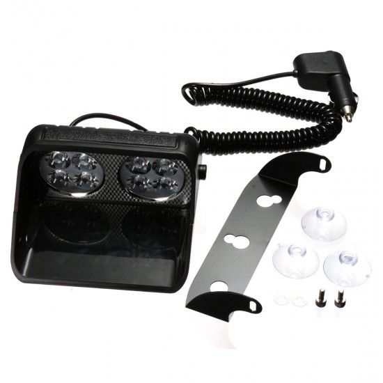 LED Windshield Warning Light Car Flash Police Beacon Emergency Strobe Signal Windscreen Lamp 12V LED Windshield Warning Light Car Flash Police Beacon Emergency Strobe Signal Windscreen Lamp 12V
