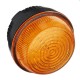 Round 20 LED Strobe Lights Emergency Warning Flashing Beacon Lamp Blue/Yellow DC 10-110V for Truck Tractor Agricultural Vehicle