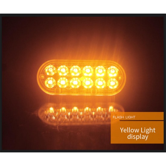 Ultra-thin 12LED Side Strobe Lights 36W Flash Lamp Aluminum Housing 7 Colors 12-24V for Pickup Truck Motorcycle Ultra-thin 12LED Side Strobe Lights 36W Flash Lamp Aluminum Housing 7 Colors 12-24V for Pickup Truck Motorcycle