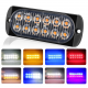 Ultra-thin 12LED Side Strobe Lights 36W Flash Lamp Aluminum Housing 7 Colors 12-24V for Pickup Truck Motorcycle