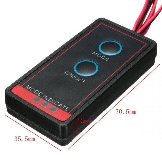 Universal Remote Control Car 4 LED Strobe Flashing Hazard Emergency Warning Light