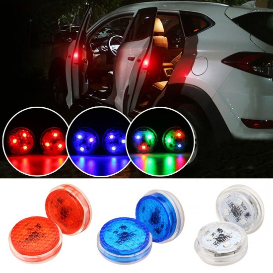 Universal Wireless LED Car Door Opening Warning Light Safety Flash Signal Lamp Anti-collision 3 Color