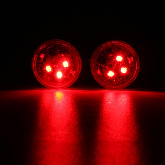 Universal Wireless LED Car Door Opening Warning Light Safety Flash Signal Lamp Anti-collision Red 2PCS