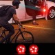 Universal Wireless LED Car Door Opening Warning Signal Light Safety Flash Lamp Anti-collision Waterproof Red 2PCS