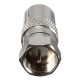 F Male Plug To TV Aerial Female Socket Adaptor RF Coaxial Converter F Male Plug To TV Aerial Female Socket Adaptor RF Coaxial Converter