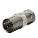 F Male Plug To TV Aerial Female Socket Adaptor RF Coaxial Converter F Male Plug To TV Aerial Female Socket Adaptor RF Coaxial Converter