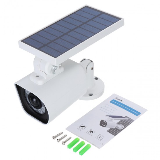 1000LM 5W 8 LED Solar Power LED Light Dummy Security Camera Wall Lamp Motion Sensor IP66