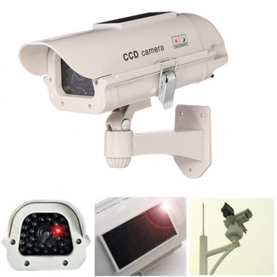 2300 Solar Power Dummy Decoy Fake Security Simulation Camera Surveillance Blinking LED 2300 Solar Power Dummy Decoy Fake Security Simulation Camera Surveillance Blinking LED