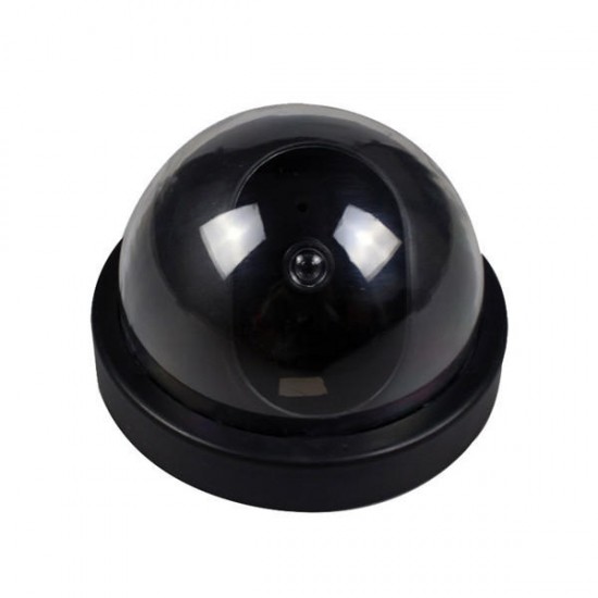 BQ-01 Dome Fake Outdoor Camera Dummy Simulation Security Surveillance Camera Red LED Blinking Light