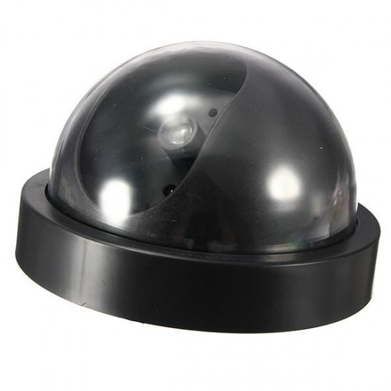 BQ-01 Dome Fake Outdoor Camera Dummy Simulation Security Surveillance Camera Red LED Blinking Light