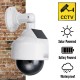 Solar Power Fake Camera CCTV Realistic Dummy Security Cam Simulation Monitor