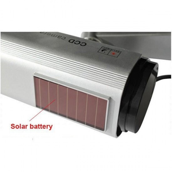 Solar Powered Fake Camera Outoodr Dummy CCTV Security Surveillance Camera Blinking IR LED