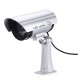 Solar Powered Simulation Camera Security CCTV Dome Camera Outdoor with 30 LED Night Light