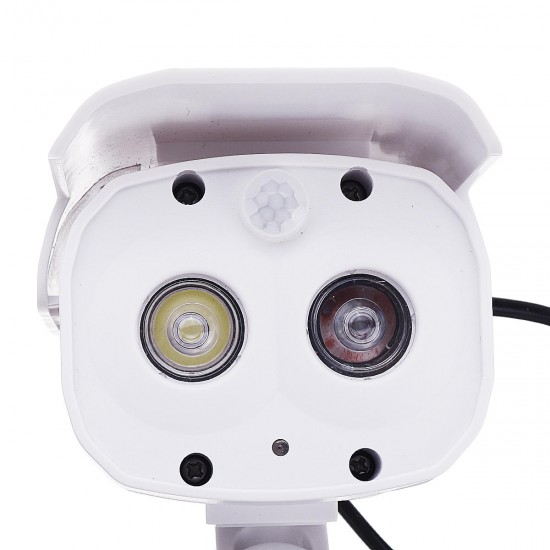 Solar Powered Simulation PIR Sensor Camera Detector CCTV Camera Dummy LED Light