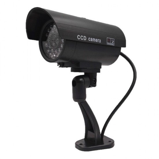 Waterproof Dummy CCTV CCD Camera with Flashing LED Light Outdoor Fake Simulation Camera