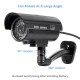 Waterproof Indoor Outdoor Simulation Camera Monitor Surveillance Camera System with Flash Light