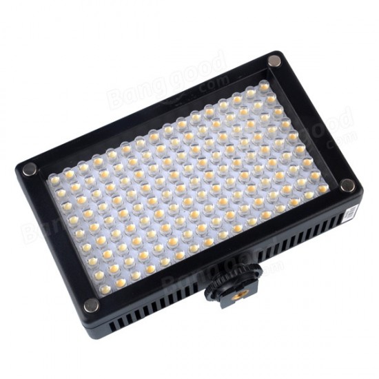 144AS LED Video Camera Light Lamp Bi-color Temperature 2354lux