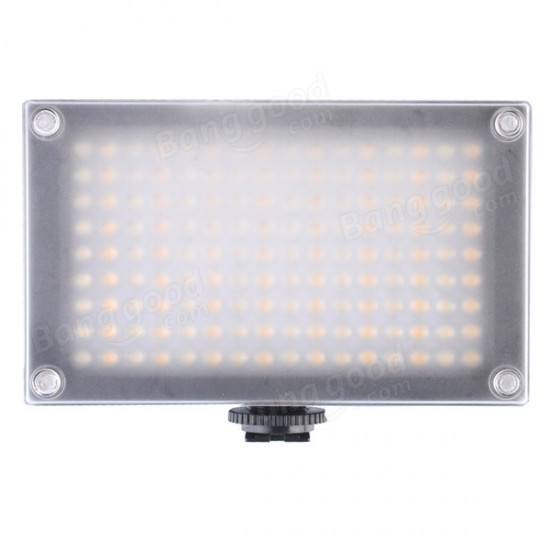144AS LED Video Camera Light Lamp Bi-color Temperature 2354lux