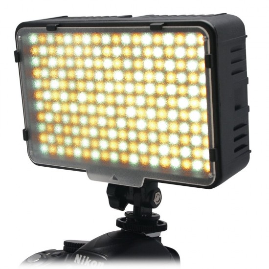 198 Bi-Color LED High Power Panel Video Light Fill Light for Canon Nikons Pentax Panasonics Sonys Digital SLR Cameras Camcorders