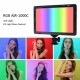 AIR-1000C CRI 95 RGB 320K-5500K Dimmable LED Video Light Fill Light Lamp for DSLR Camera DV Camcorder