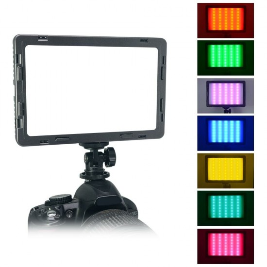 AIR-1000C CRI 95 RGB 320K-5500K Dimmable LED Video Light Fill Light Lamp for DSLR Camera DV Camcorder