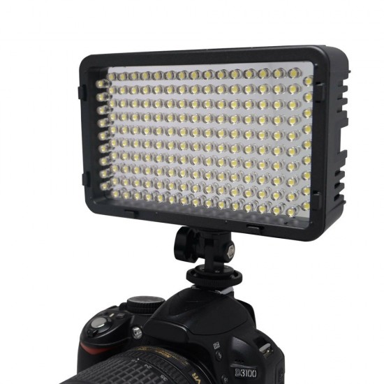 LE-168A Dimmable Studio LED Video Light 3200k/5500k Photography Fill Light Lighting Lamp for DSLR Camera