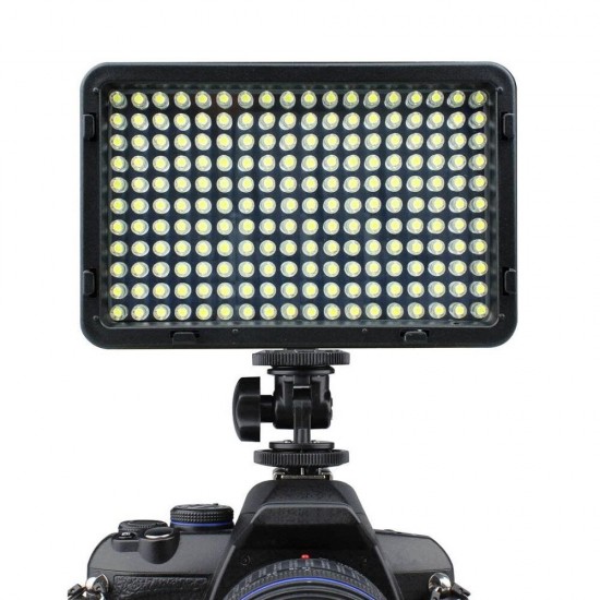 LE-198A 13W 3200K 5500K Dimmable LED On-Camera Video Light for DSLR Camera with Soft and Orange Filter LE-198A 13W 3200K 5500K Dimmable LED On-Camera Video Light for DSLR Camera with Soft and Orange Filter