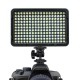 LE-198A 13W 3200K 5500K Dimmable LED On-Camera Video Light for DSLR Camera with Soft and Orange Filter