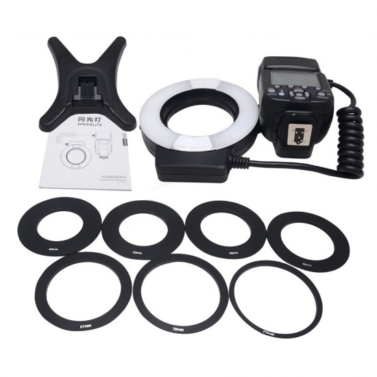 MCO-14EXTN 5500K Macro TTL Ring Flash Light + Metal Adapter Ring MCO-14EXTN 5500K Macro TTL Ring Flash Light + Metal Adapter Ring