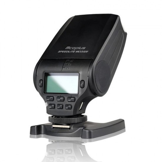 MCO-320P GN32 5600K TTL LCD Display Speedlite Flash Light for Panasonic Lumix Camera with Hot Shoe