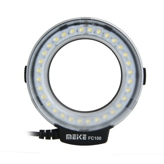 FC-100 Manual LED Macro Ring Flash Video Light for Canon for Nikon Digital DSLR Camera