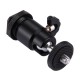 PU211 Cold Shoe Tripod Head Mount Adapter Tripod Screw Head with Lock for DSLR Camera