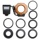 SL-103C Macro Ring Flash Light LED GN15 6800K Diameter 52 55 58 62 67 72 77mm Adapter Ring