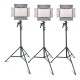 TL-600AS LED Video Light 3 in 1 Kit Photography Lighting Bi-color Photo Lamp Dimmable 3200K/5600K Studio Lamps