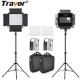 L4500K Bi-color 2 Set LED Video Light Kit Professional Camera Light Dimmable Fill Light Video with Tripod and Bag