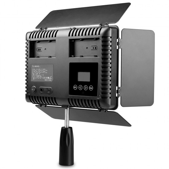 TL-600 LED Video Light Photography Fill Light Adjustable Color Temperature+NP-F550 Battery+Charger+Remote Control