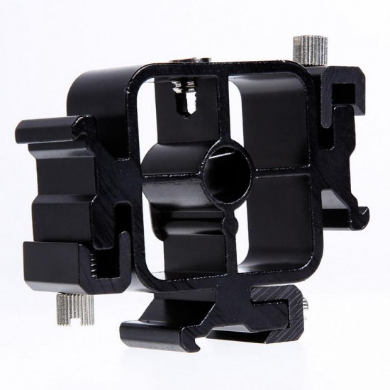 Triple Hot ShoE Mount Adapter Flashlight Stand Umbrella Holder Bracket for Canon Nikon Pentax Triple Hot ShoE Mount Adapter Flashlight Stand Umbrella Holder Bracket for Canon Nikon Pentax