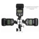 Triple Hot ShoE Mount Adapter Flashlight Stand Umbrella Holder Bracket for Canon Nikon Pentax Triple Hot ShoE Mount Adapter Flashlight Stand Umbrella Holder Bracket for Canon Nikon Pentax