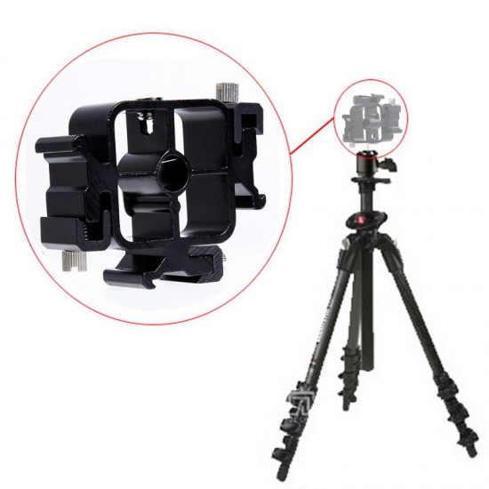 Triple Hot ShoE Mount Adapter Flashlight Stand Umbrella Holder Bracket for Canon Nikon Pentax Triple Hot ShoE Mount Adapter Flashlight Stand Umbrella Holder Bracket for Canon Nikon Pentax