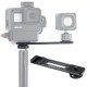 PT-7 Cold Shoe Stand Bracket Vlogging Microphone Flash Light Extension Plate with 1/4 Inch Tripod Screw PT-7 Cold Shoe Stand Bracket Vlogging Microphone Flash Light Extension Plate with 1/4 Inch Tripod Screw