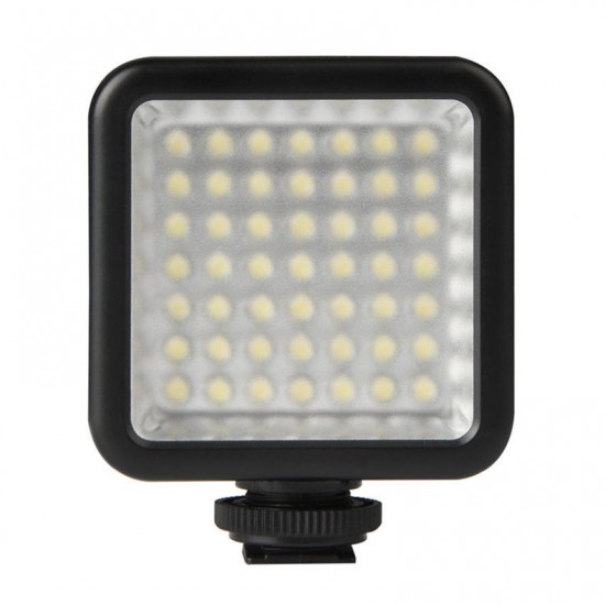 W49 Mini Camera LED Video Light Interlock with 3 Hot Shoe Mount W49 Mini Camera LED Video Light Interlock with 3 Hot Shoe Mount