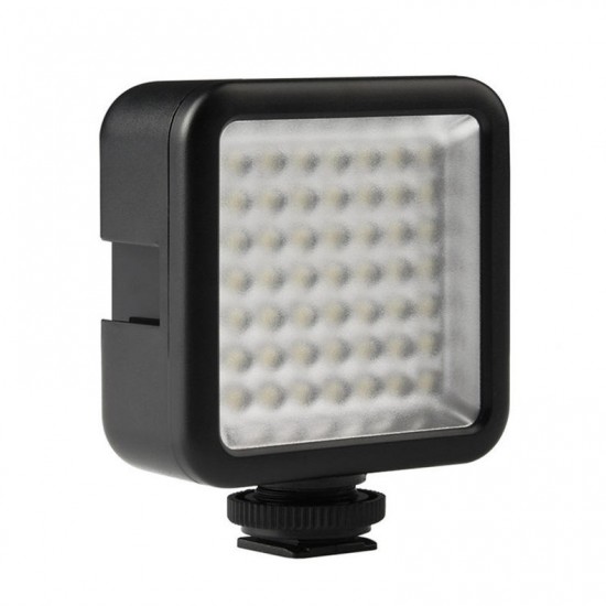 W49 Mini Camera LED Video Light Interlock with 3 Hot Shoe Mount W49 Mini Camera LED Video Light Interlock with 3 Hot Shoe Mount