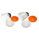Universal Cloud Lambency Flash Diffuser Reflector White ABS with Dome Cover Sets Universal Cloud Lambency Flash Diffuser Reflector White ABS with Dome Cover Sets