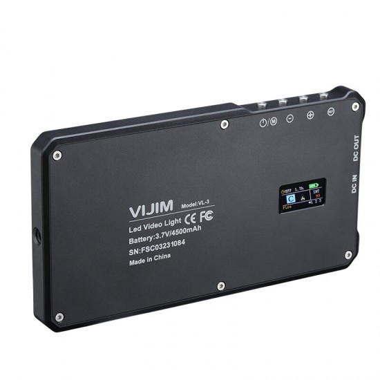 VL-3 RGB LED 3000K-6500K Video Light with OLED Display CRI 96 Vlog Video Photography Fill Light VL-3 RGB LED 3000K-6500K Video Light with OLED Display CRI 96 Vlog Video Photography Fill Light