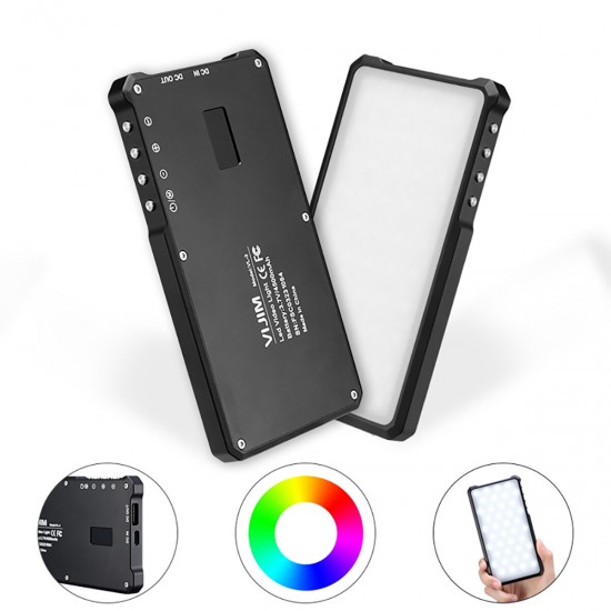 VL-3 RGB LED 3000K-6500K Video Light with OLED Display CRI 96 Vlog Video Photography Fill Light VL-3 RGB LED 3000K-6500K Video Light with OLED Display CRI 96 Vlog Video Photography Fill Light